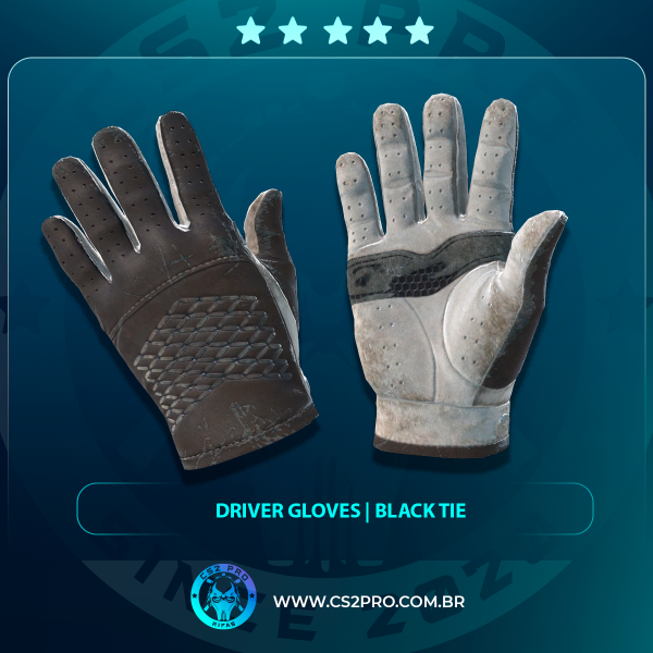 #0307 ★ Driver Gloves | Black Tie
